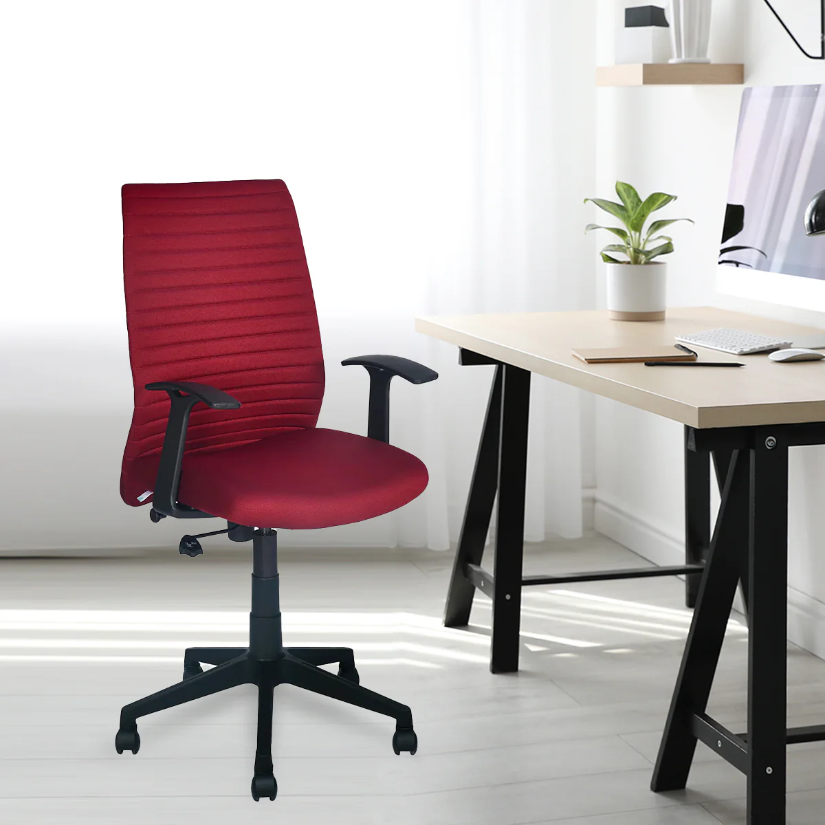 Nilkamal Thames Neo High Back Fabric Chair - Image 21