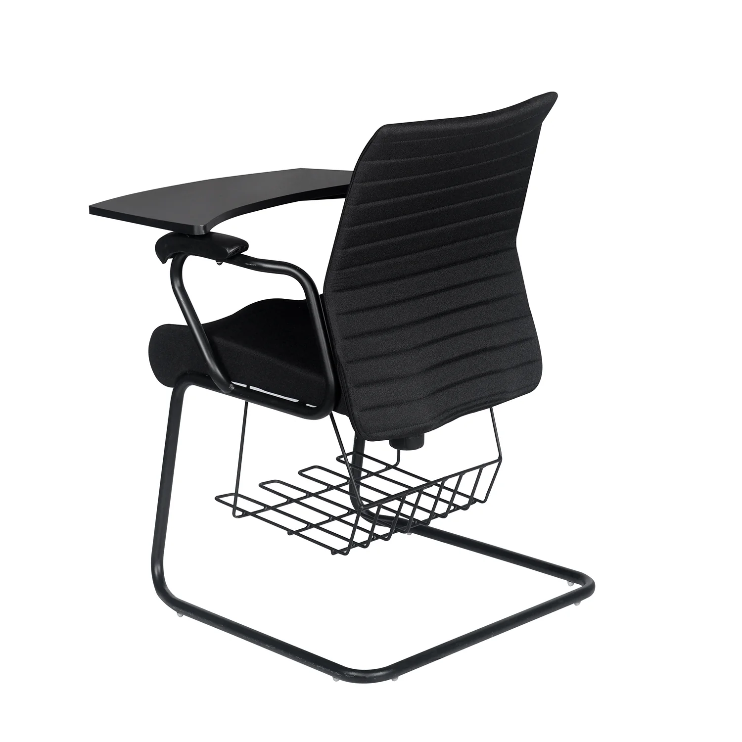 Nilkamal Thames Training Fabric Chair with Writing Shelf (Black) - Image 12