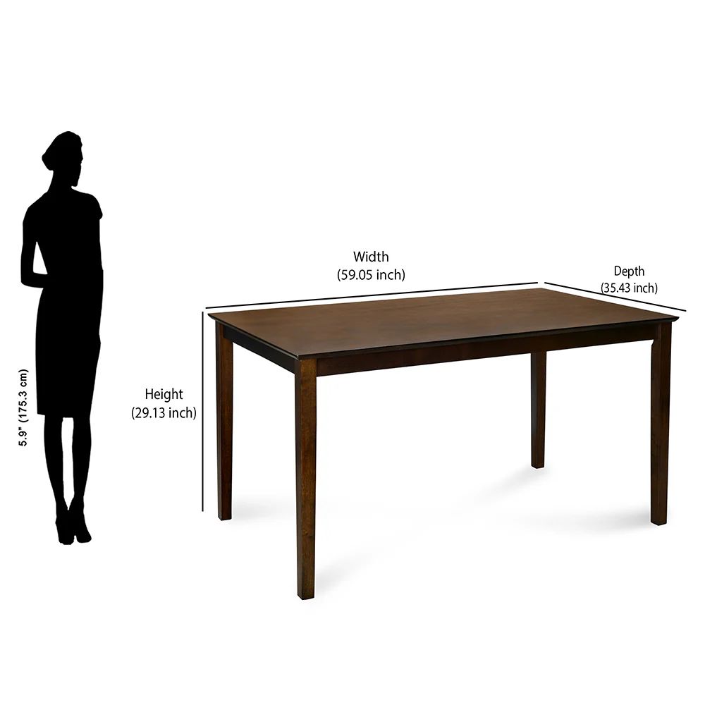 Nilkamal Tivoli 6 Seater Dining Set (Brown) - Image 9
