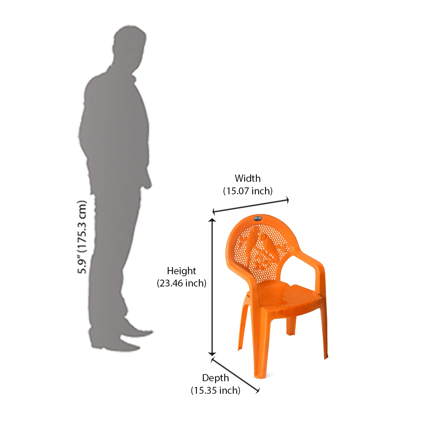 Nilkamal Toy CHR5015 Plastic Kids Arm Chair - Image 20