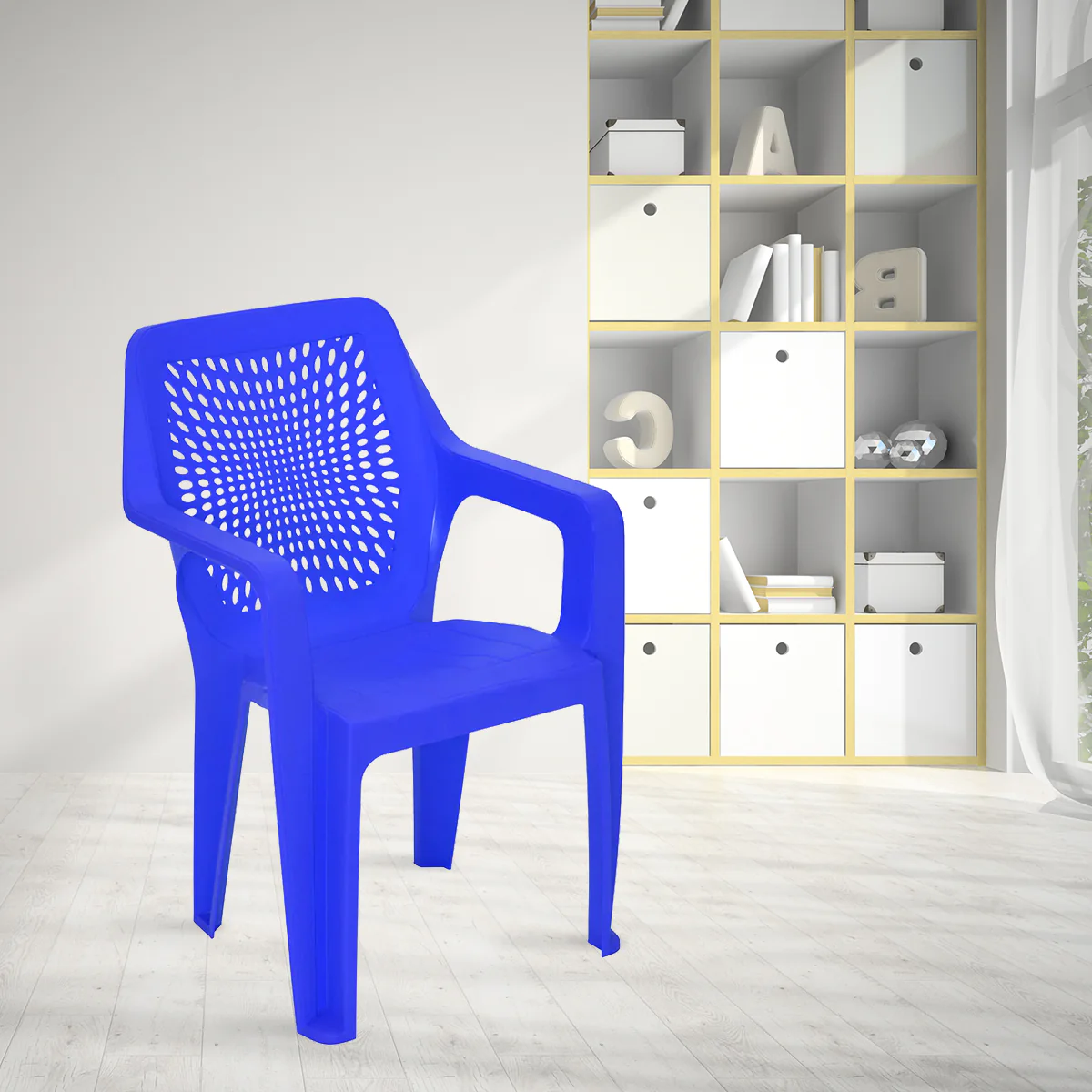 Nilkamal Trendy Plastic Chair with Arm Rest - Image 11