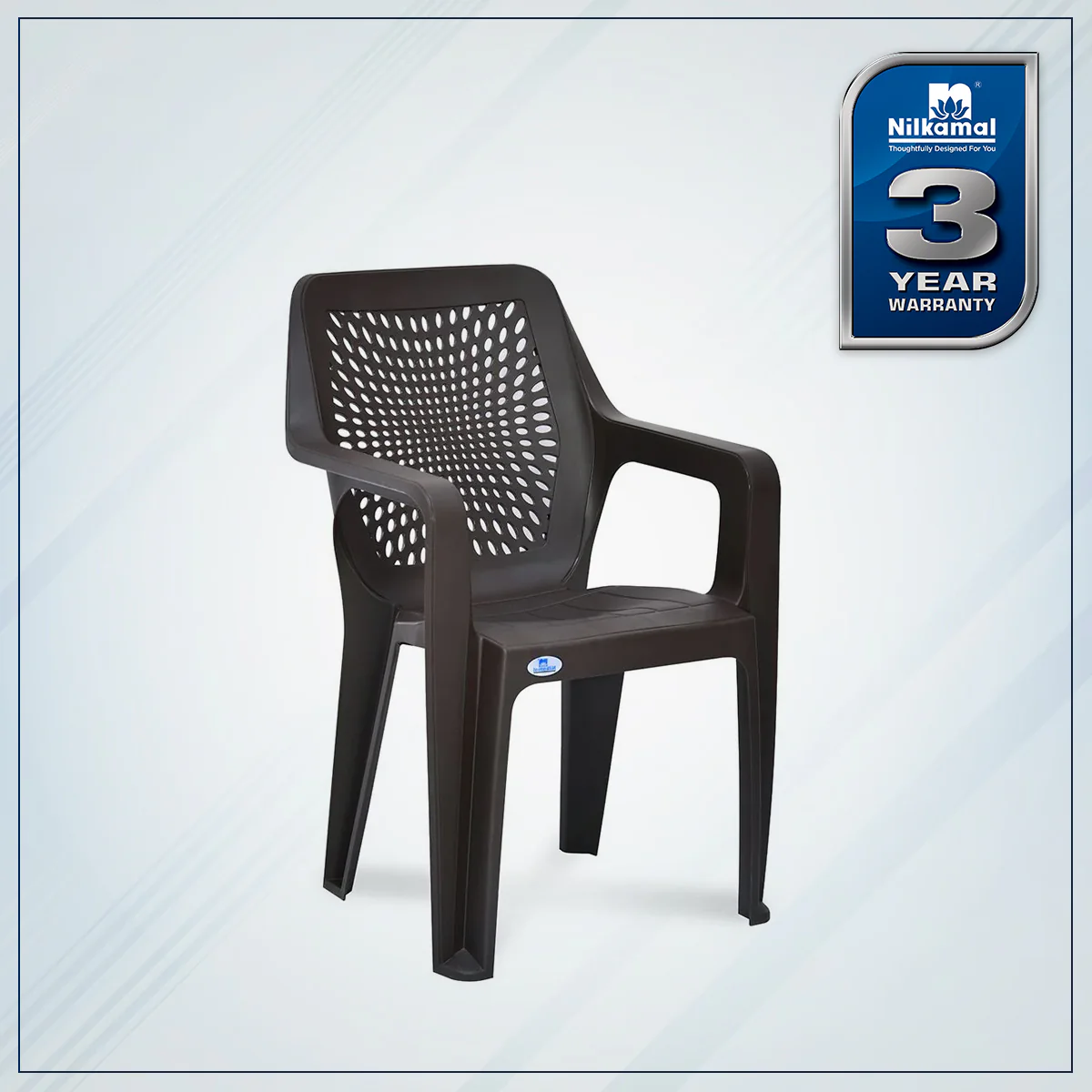 Nilkamal Trendy Plastic Chair with Arm Rest - Image 28