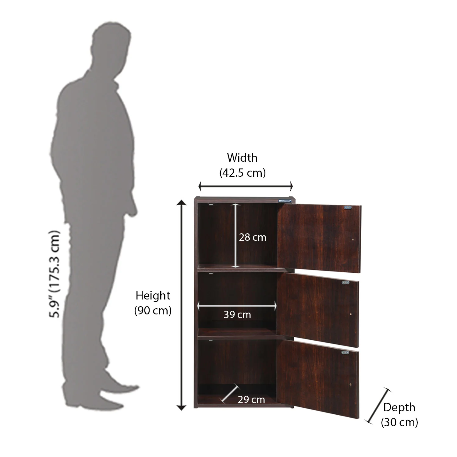 Nilkamal Troy New Book Case - Image 6
