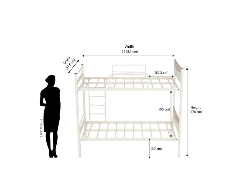 Nilkamal Urbenia Bunk Bed (White) - Image 8