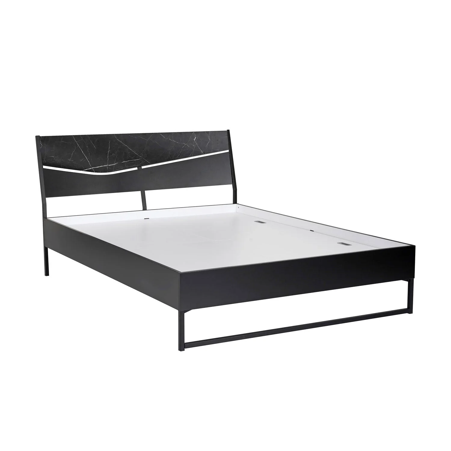 Nilkamal Urbenia Engineered Wood Without Storage King Bed (Black) - Image 3
