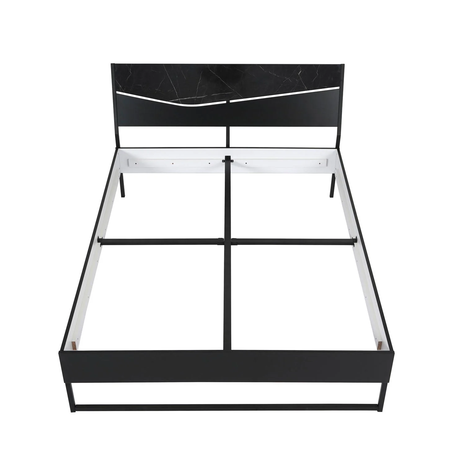 Nilkamal Urbenia Engineered Wood Without Storage King Bed (Black) - Image 6