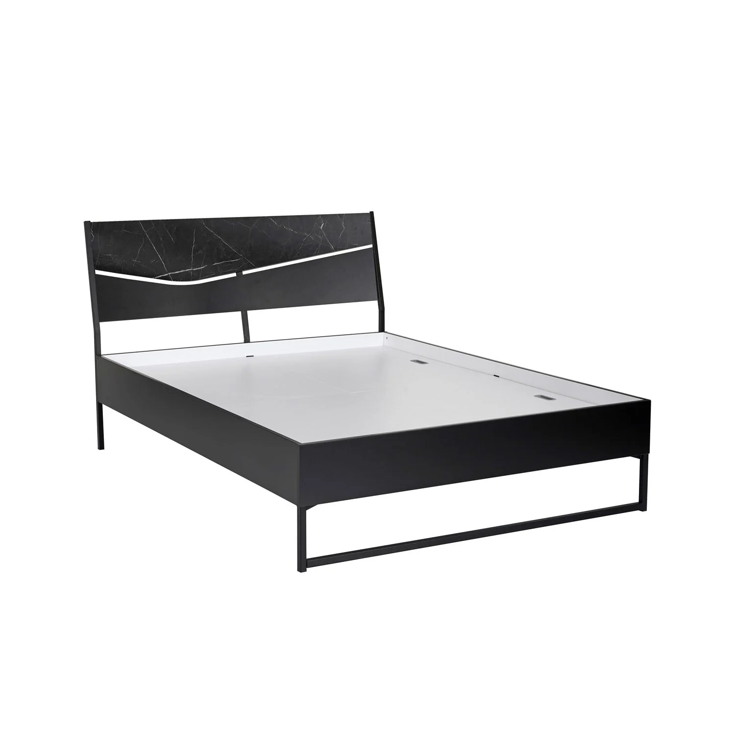 Nilkamal Urbenia Engineered Wood Without Storage Queen Bed (Black) - Image 3