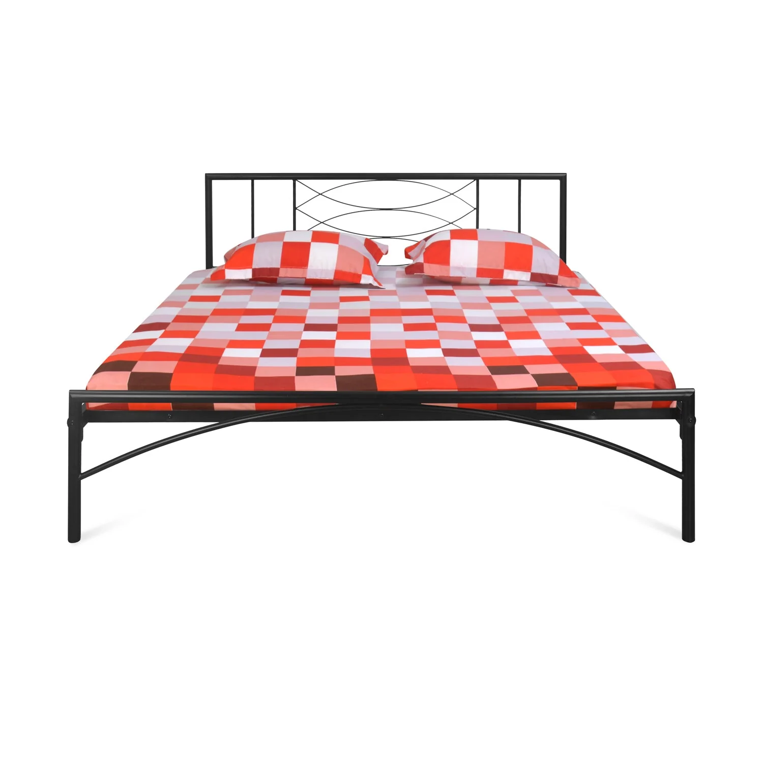 Nilkamal Ursa Metal Queen Bed (Black) - Image 6