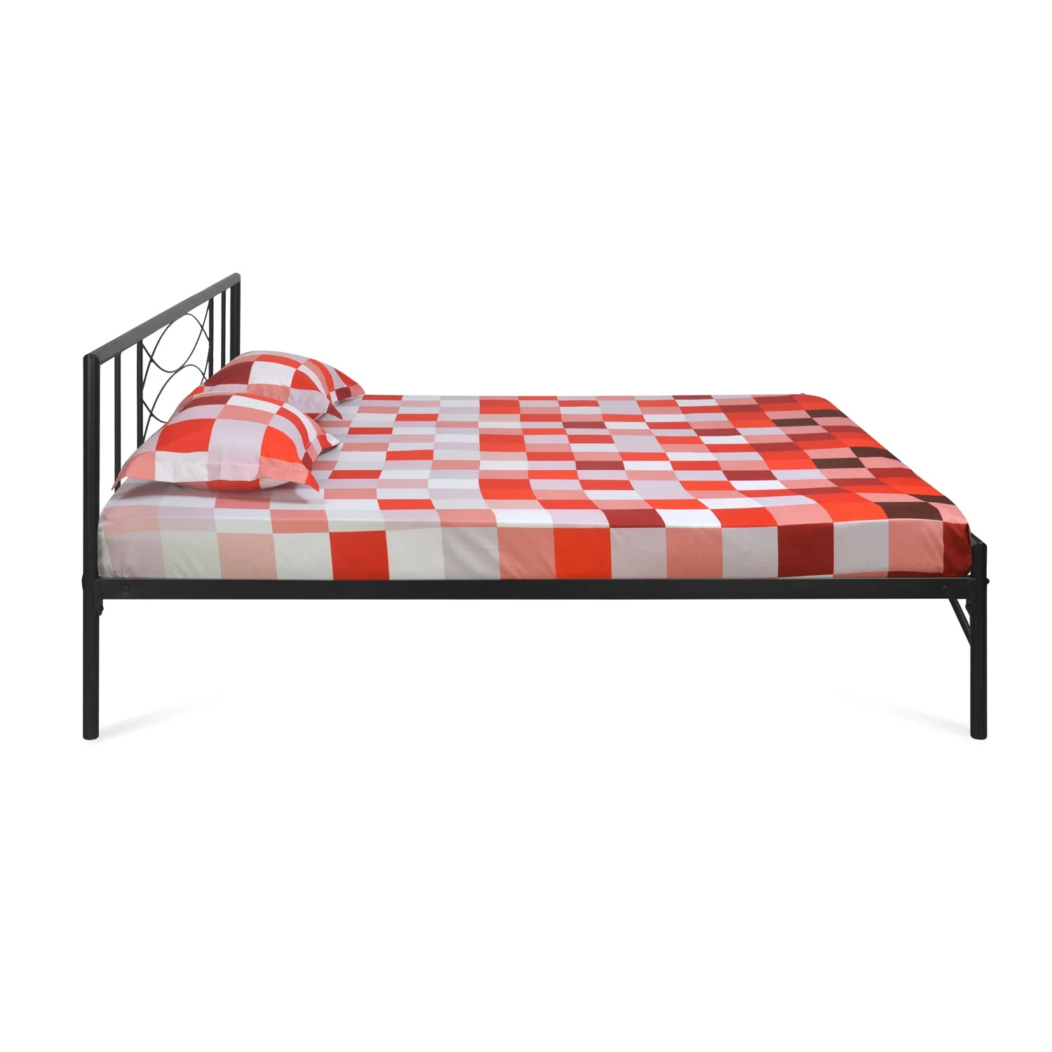 Nilkamal Ursa Metal Queen Bed (Black) - Image 7