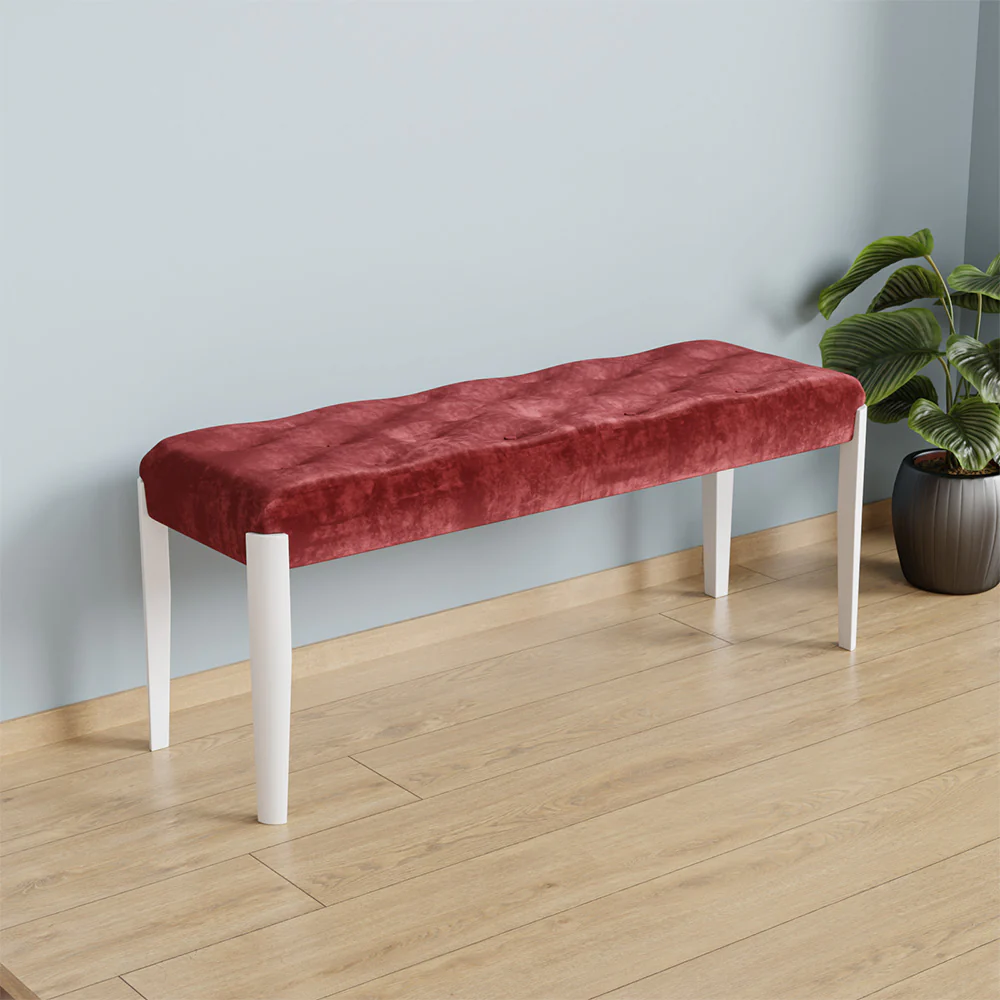 Nilkamal Vera Multi Use Medium Sitting Bench for Living Room | Dining Room (White) - Image 2