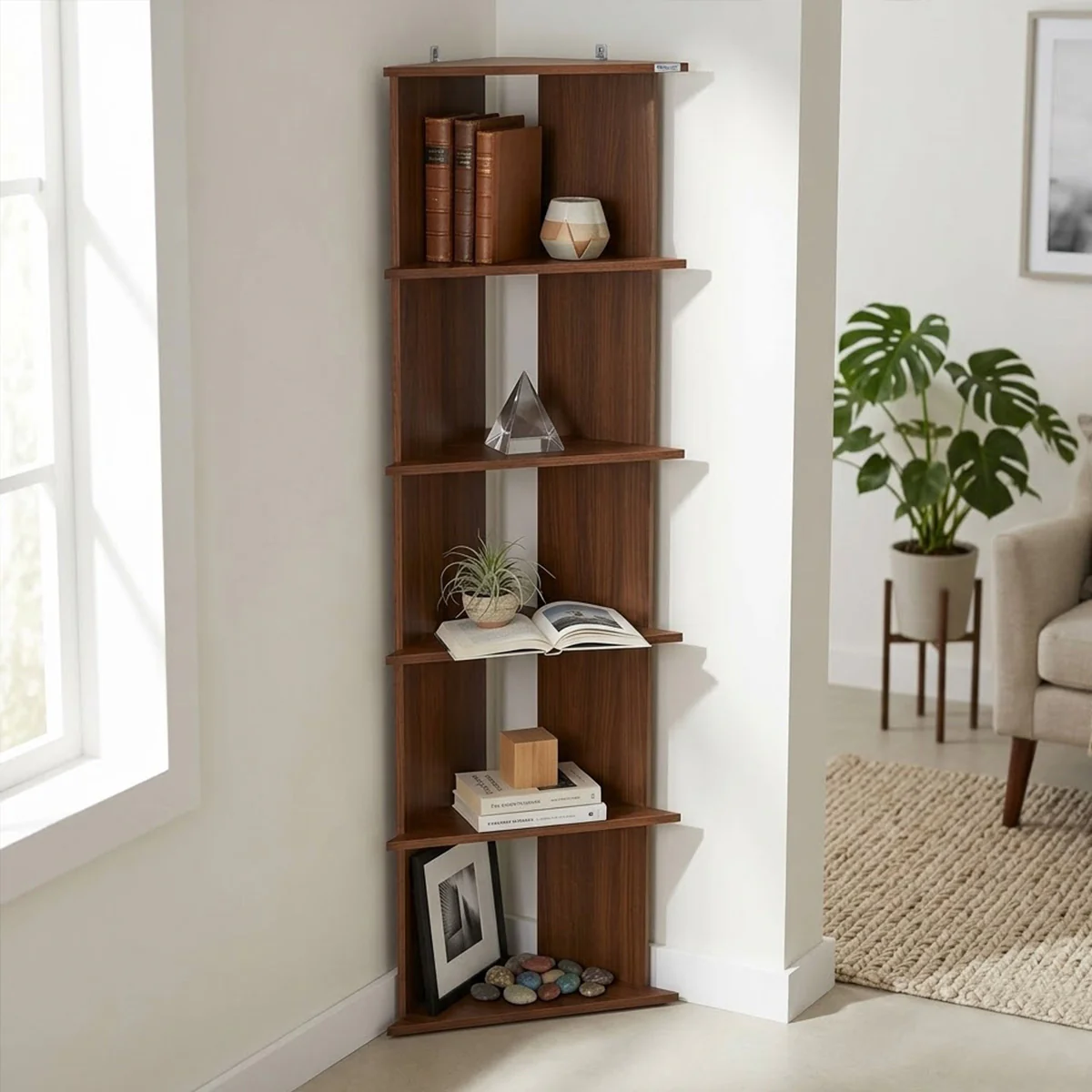 Nilkamal Wales Book Case (Classic Walnut)