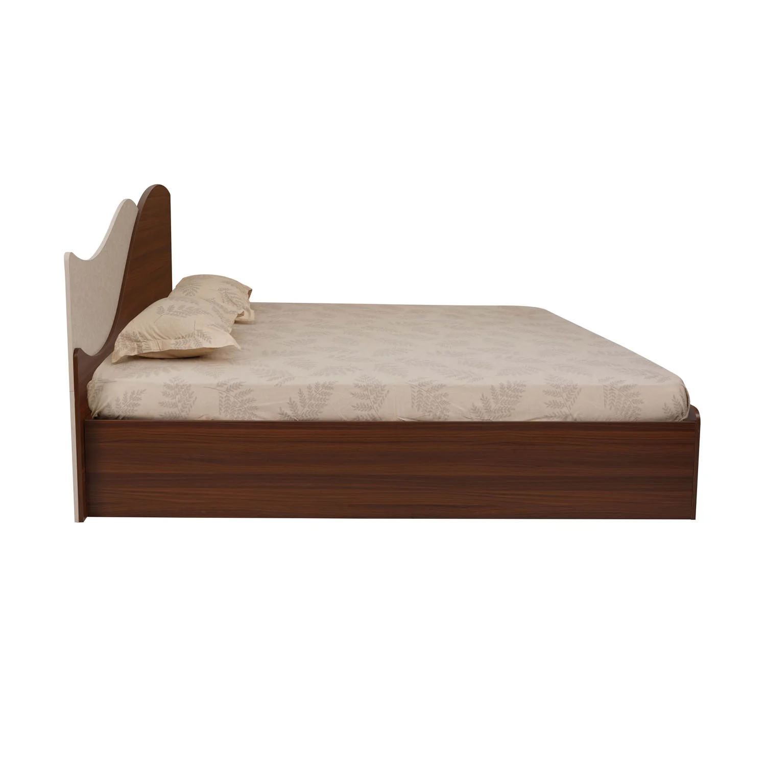 Nilkamal Wave Calipso Queen Bed With Storage (Classic Plank Walnut) - Image 8