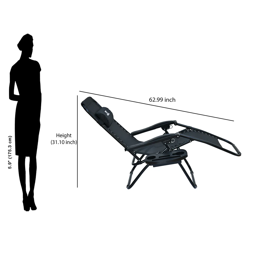 Nilkamal Wayne Foldable Easy Chair (Black) - Image 12