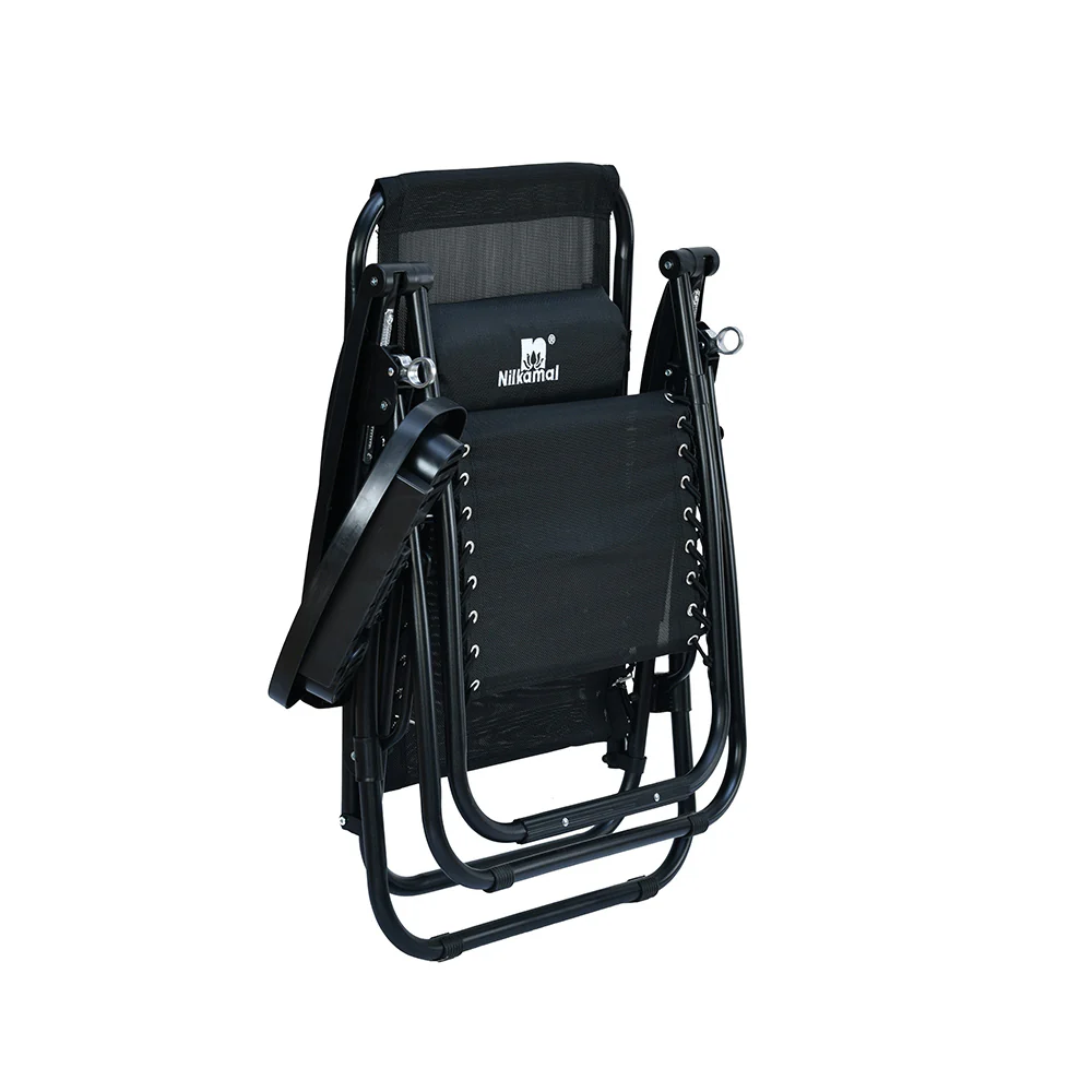 Nilkamal Wayne Foldable Easy Chair (Black) - Image 8