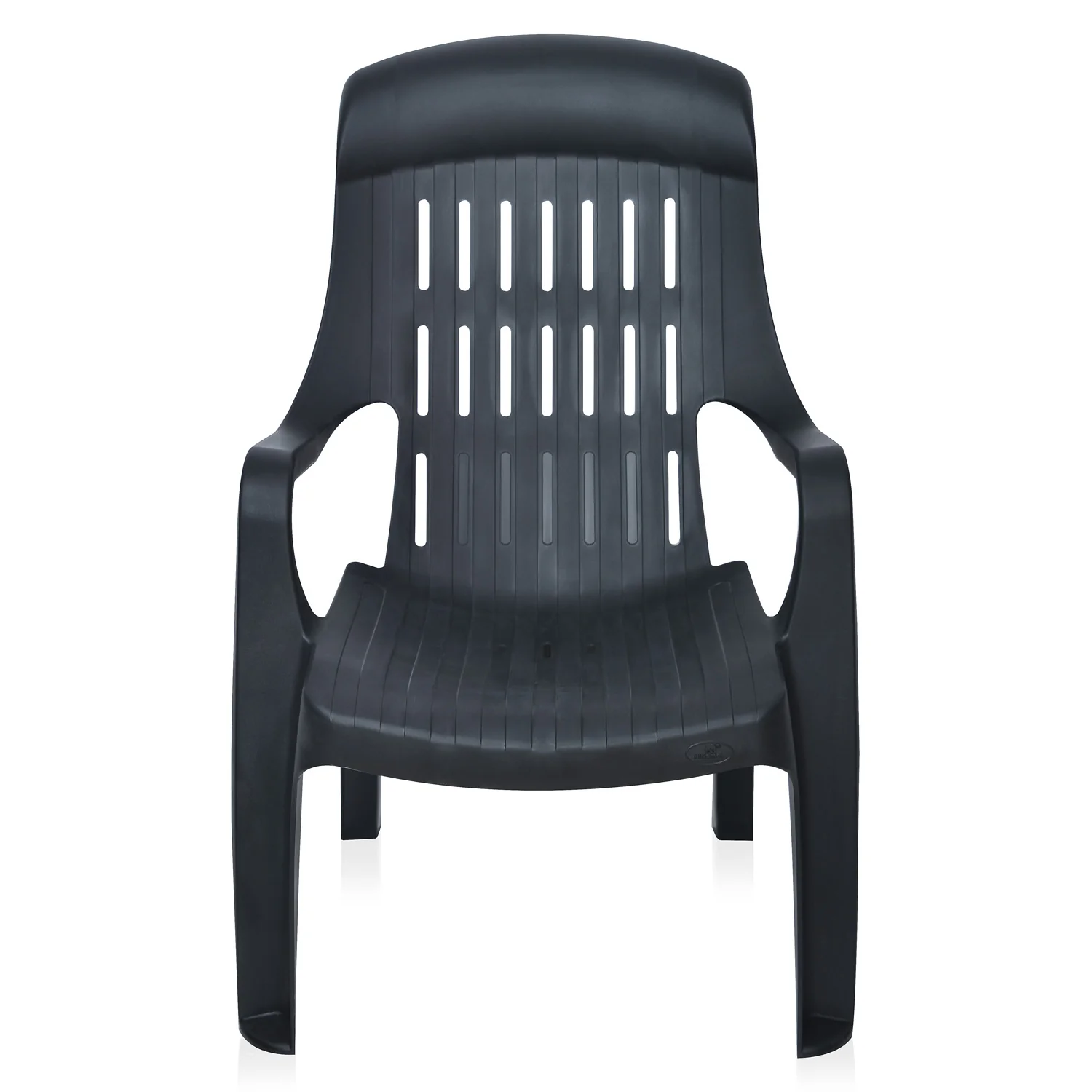 Nilkamal Weekender Plastic Arm Chair (Iron Black) - Image 6