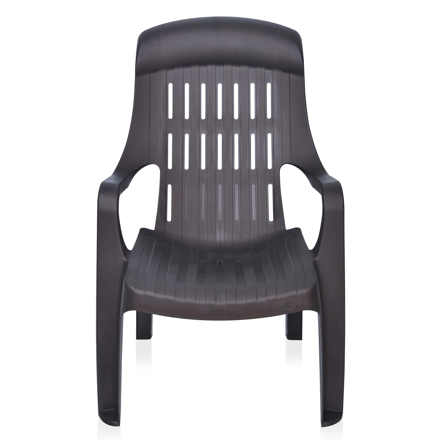 Nilkamal Weekender Plastic Arm Chair (Weathered Brown) - Image 5