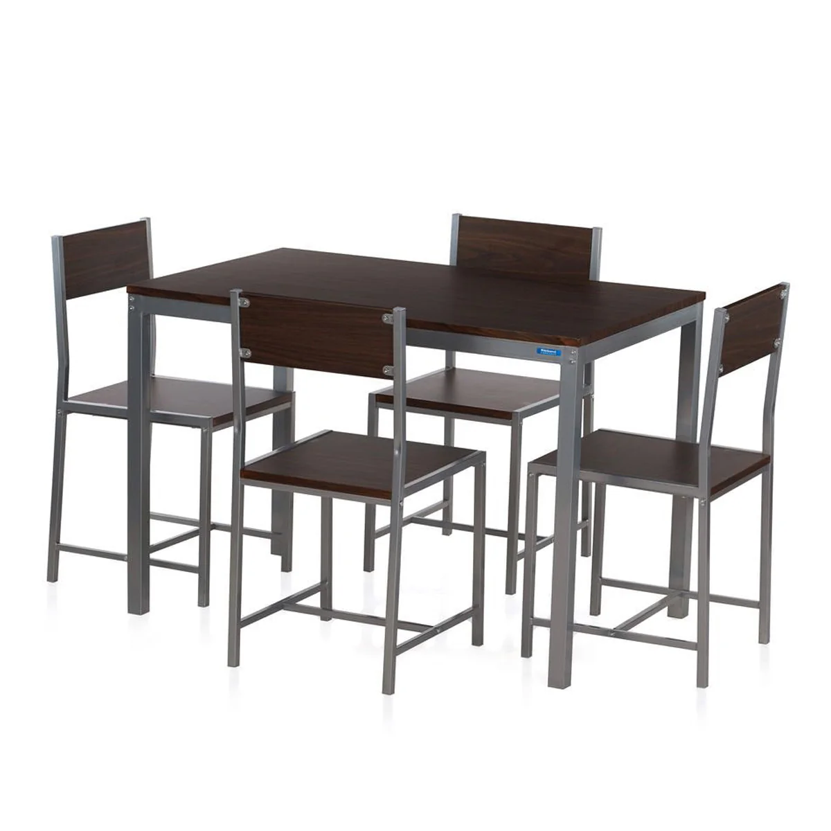 Nilkamal Wigo 4 Seater Dining Table Set (Black) - Image 6