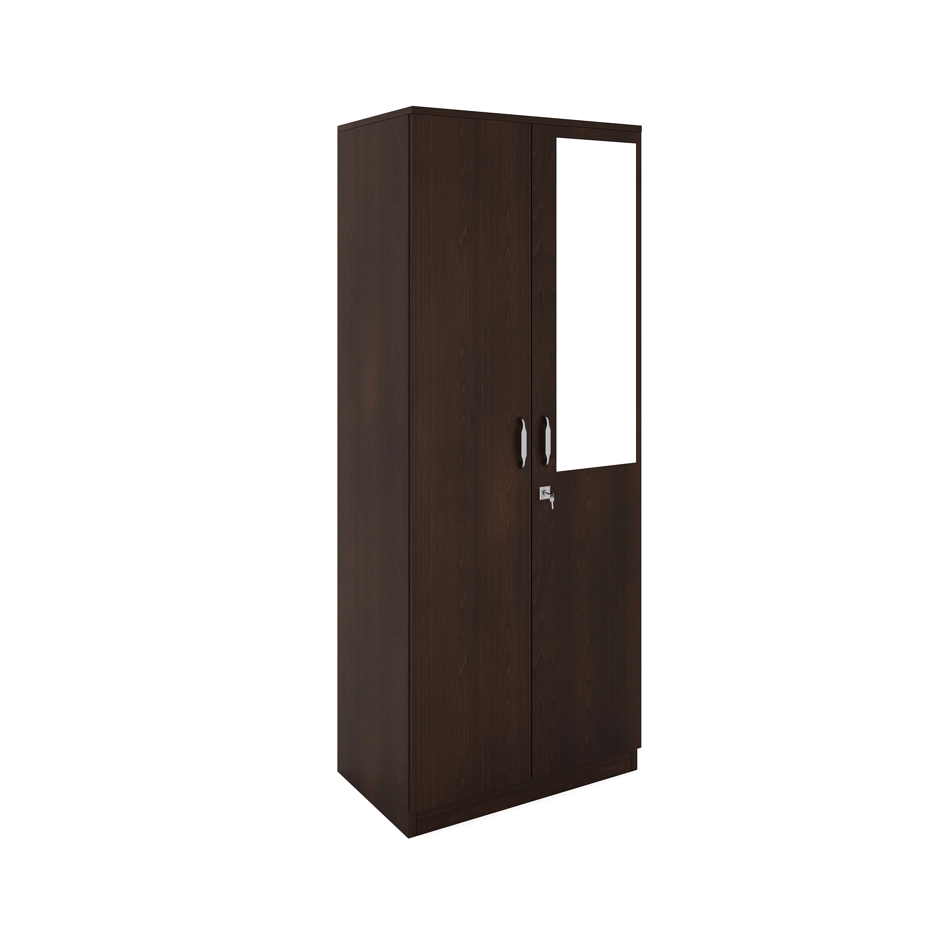 Nilkamal Willy 2 Door Mirror Wardrobe (New Wenge) - Image 3
