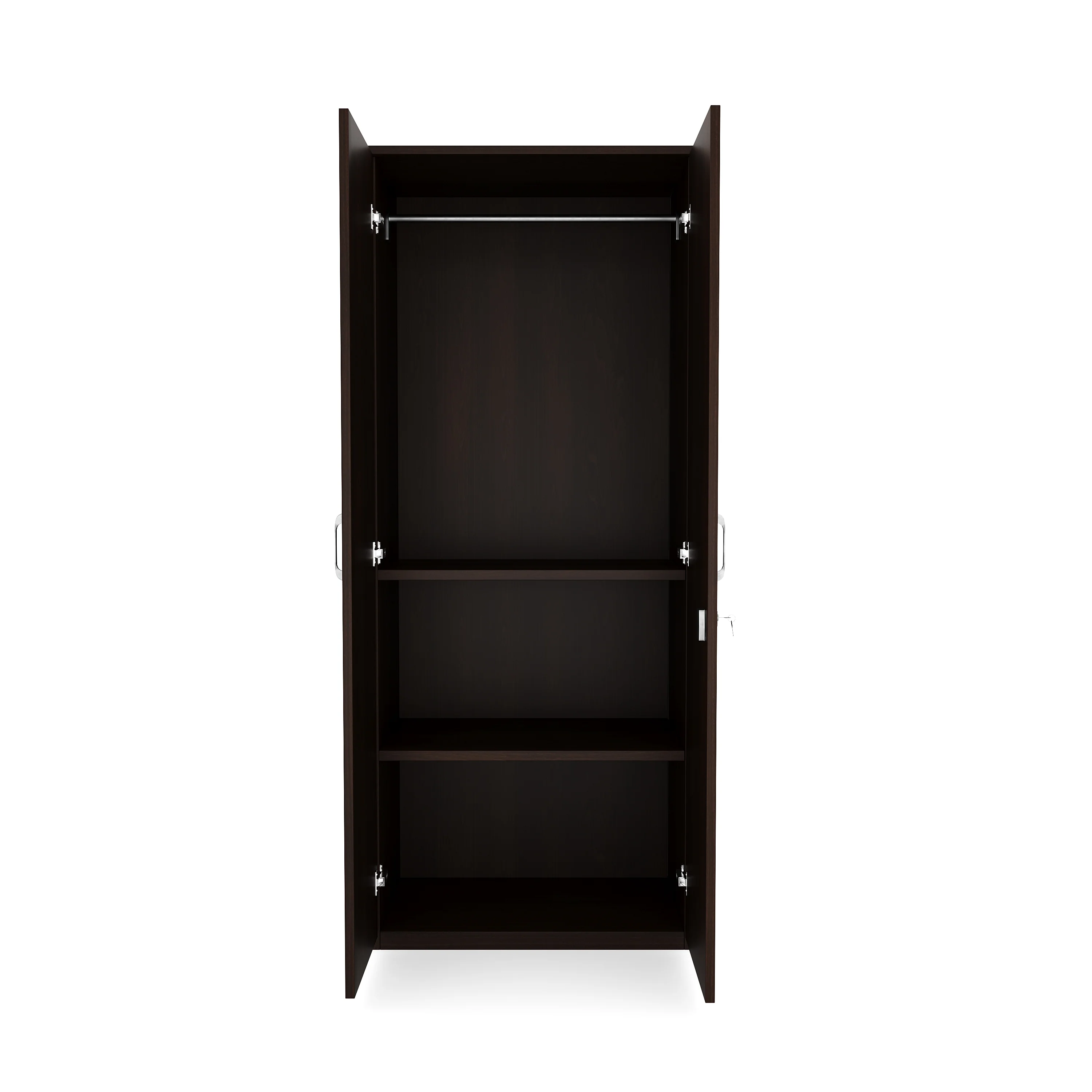 Nilkamal Willy 2 Door Mirror Wardrobe (New Wenge) - Image 5