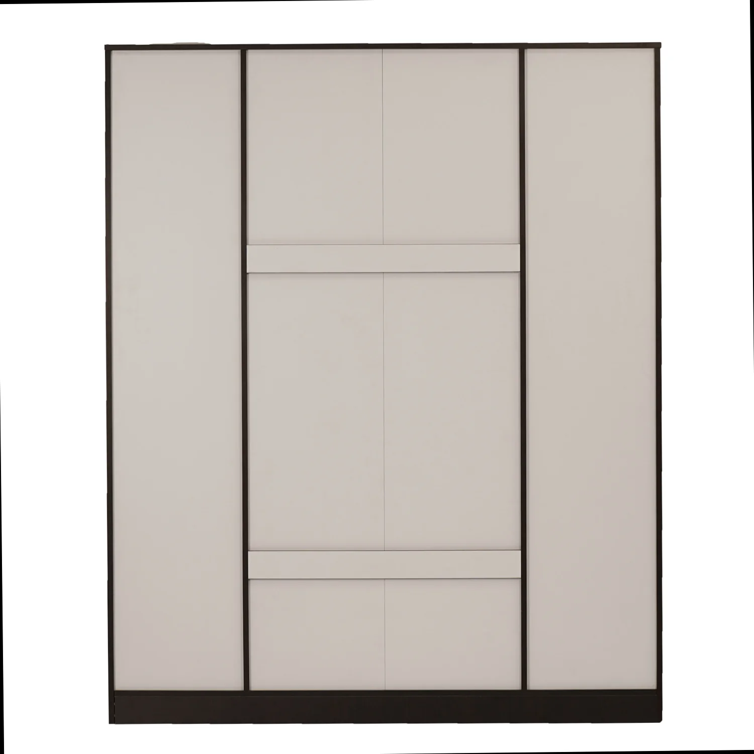 Nilkamal Willy 4 Door Mirror Wardrobe (New Wenge / Sonama Oak) - Image 7