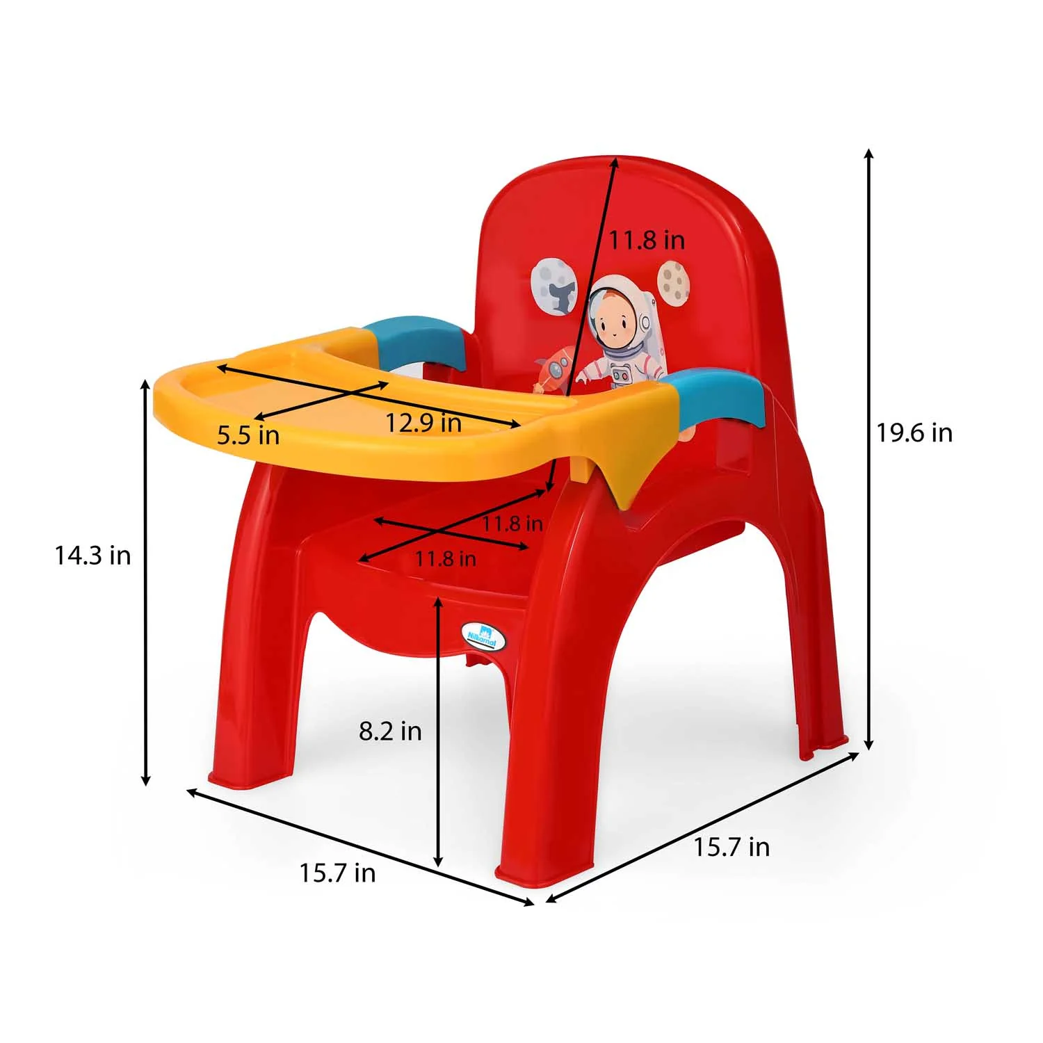 Nilkamal Wonder Baby Chair with Detachable Tray and Cup Holder - Image 10