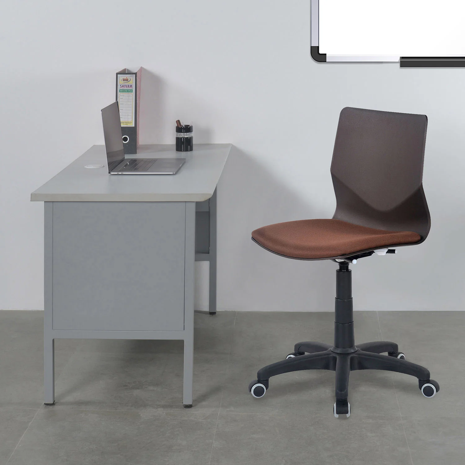 Nilkamal Zing Revolving Office Chair (Brown) - Image 2