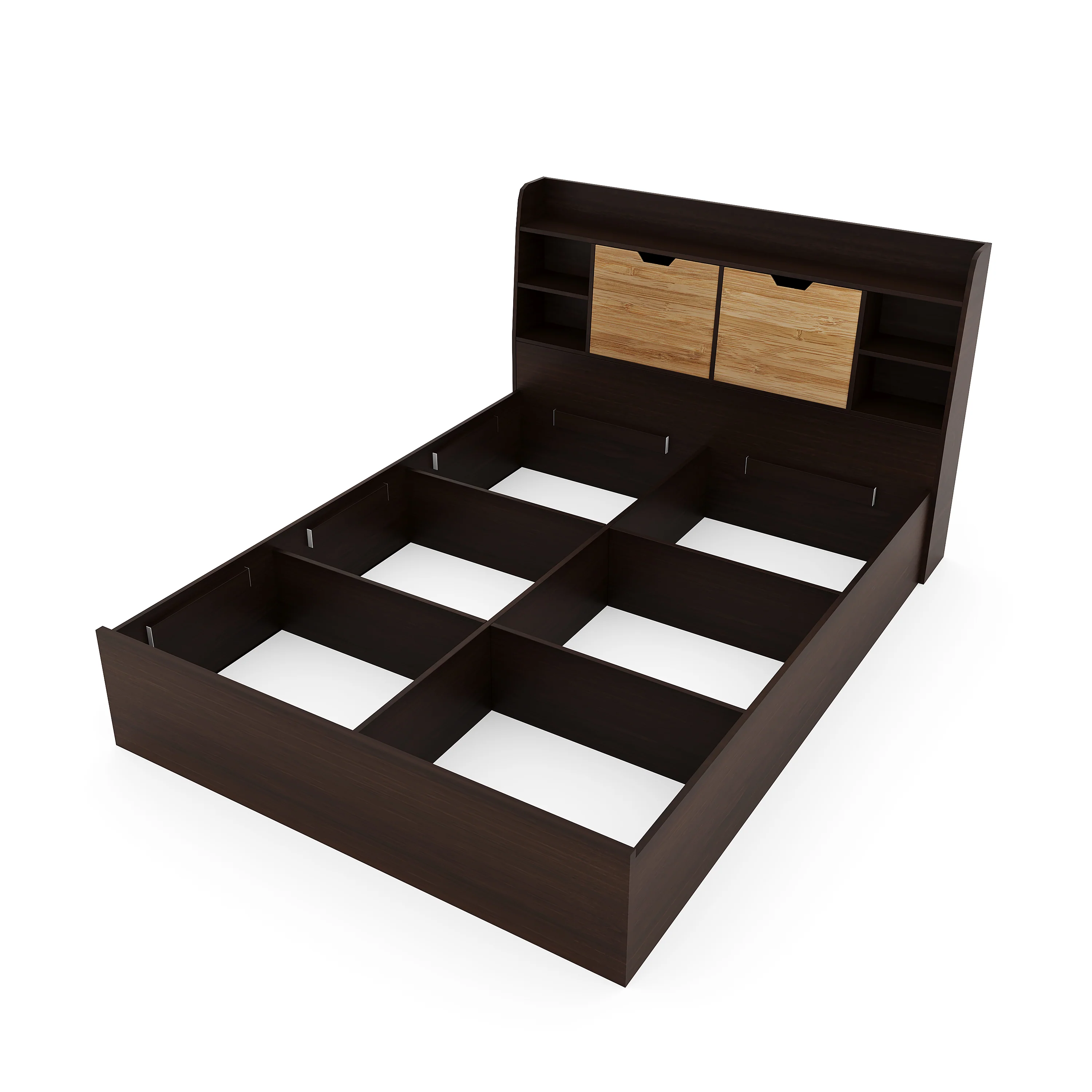 Nilkamal Riva Queen Bed With Storage (Wenge) - Image 4